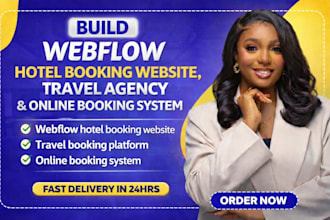 build webflow hotel booking website, short term website, direct booking, airbnb