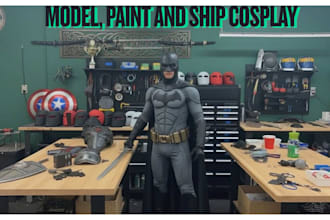 3d print paint and ship custom cosplay helmet armor props printable stl file