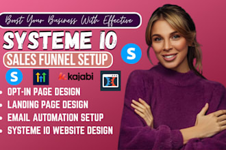 build systeme io website systeme io landing page systeme io sales funnel