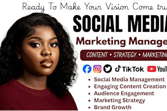 be your social media manager social media marketing manager