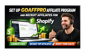 setup goaffpro affiliate program, setup with awin or firstpromoter