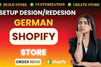 create design branded german shopify dropshipping store german website webshop