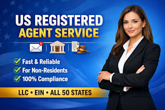 register US llc ein and registered agent in all 50 states