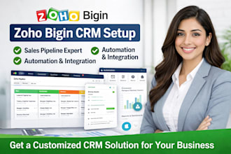 setup and customize zoho bigin CRM for your business