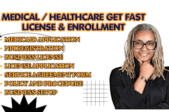 home care, healthcare business documents for licensing and enrollment paperwork