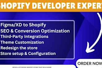 be your shopify expert to review, fix, redesign, or build high ROI shopify store