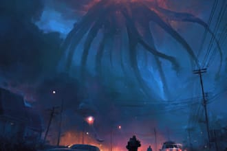 do sci fi horror and fantasy scene concept art illustrations