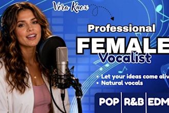 female pop rnb singer female vocalist and edm singer