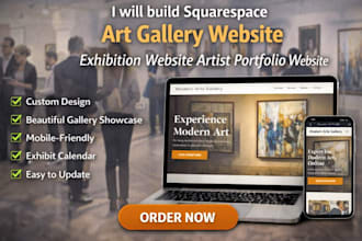 design squarespace art gallery website exhibition website artist portfolio site