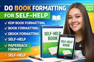 do kindle and paperback book formatting for self help book