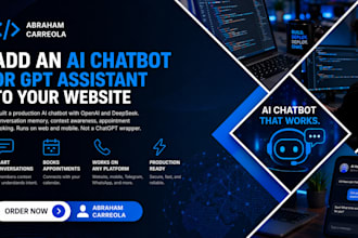 add an ai chatbot or gpt assistant to your website