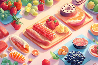 paint food and beverage illustration