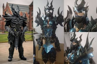 custom 3d printable cosplay armor, helmet designs with professional detailing