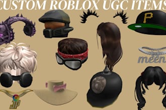 make high quality custom roblox ugc hats, items, and accessories