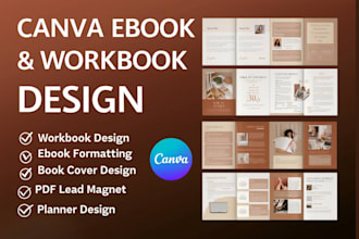 canva workbook design canva ebook design lead magnet canva flyer canva planner