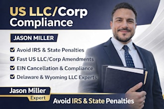 do US llc or corp amendment, reinstatement and dissolution to avoid penalties