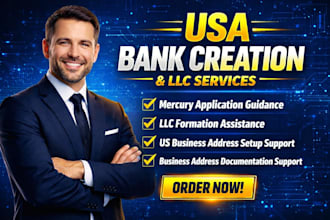 usa bank creation for resident and non resident wise mercury, llc registration