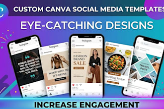 design modern aesthetic canva templates for instagram branding