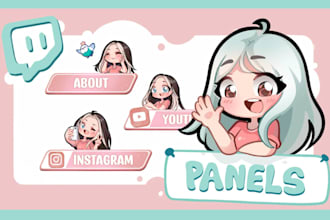 make custom twitch panels for you