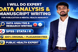 do expert data analysis, write public health, and mental health research