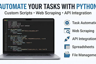 create a python automation script for your task or workflow