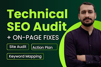do a technical SEO audit and on page optimization
