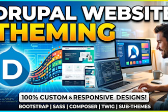 build a custom drupal website with professional theme