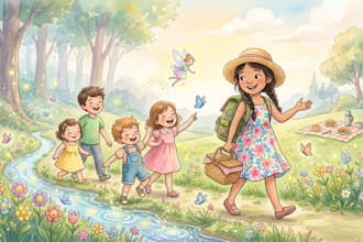 do watercolor childrenbook illustrations, whimsical children storybook kdp cover