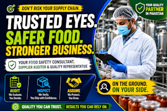 your food safety consultant, supplier auditor, and quality representative