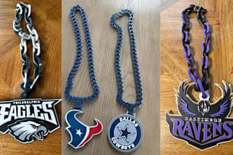 design custom hypechain necklace pendant cuban keychain logo 3dprinting 3mf stl