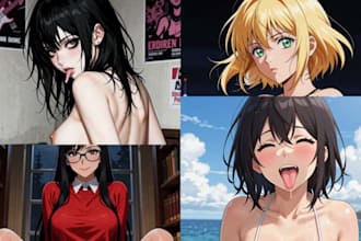 generate high quality nsfw and sfw anime ai illustrations