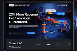 design a modern saas ai website UI UX that converts