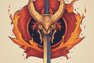 unique and detailed fantasy logo