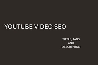 do keyword research, SEO for your youtybe videos