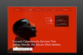 design a modern and secure cybersecurity web UI UX