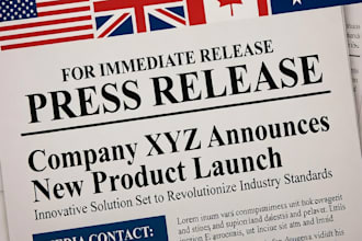 write and distribute press release in USA UK canada australia to top outlet