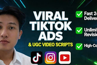 write viral tiktok ad scripts and ugc video scripts
