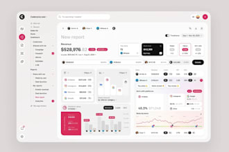 design a modern sales analytics b2b dashboard UI UX