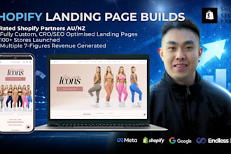 build a high converting shopify landing page with advanced SEO and cro
