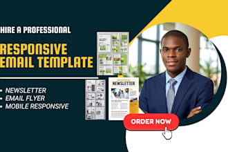 design newsletter template, email flyer, html email template, newsletter design