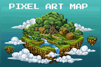 create pixel art game map and tileset for your game