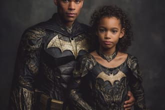 make a family superhero portraits for you