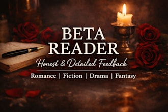 beta read your story and give detailed feedback