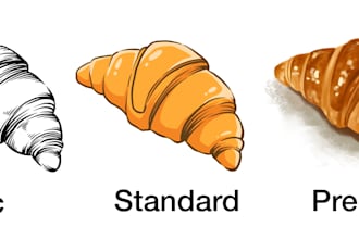draw food illustration in my style