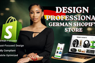 design or redesign a professional german shopify store