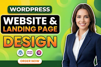 create one page website, single page website, wordpress landing page design