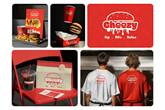 create food logo, cafe, brand kit, and restaurant branding