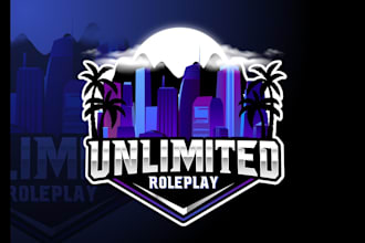 design fivem redm roleplay server and discord logo