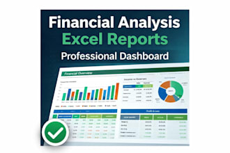 do financial analysis,finicial modeling and create professional excel report