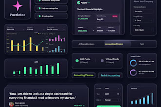 design modern and intuitive UI UX for puzzle fintech
